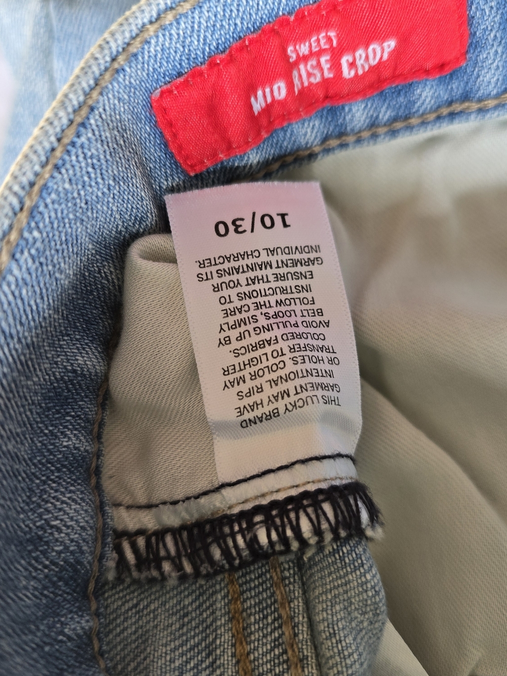 NWT Lucky Brand Light Blue Skinny Jeans with Distressed Knees - Picture 4 of 5